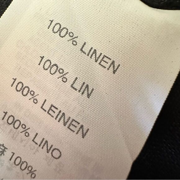 NWT J.Crew 100% linen black maxi halter minimalist dress size large NEW - Picture 5 of 6